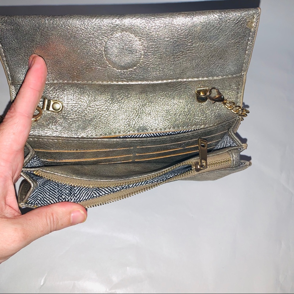 Gold marbled crossover clutch - Picture 3 of 8